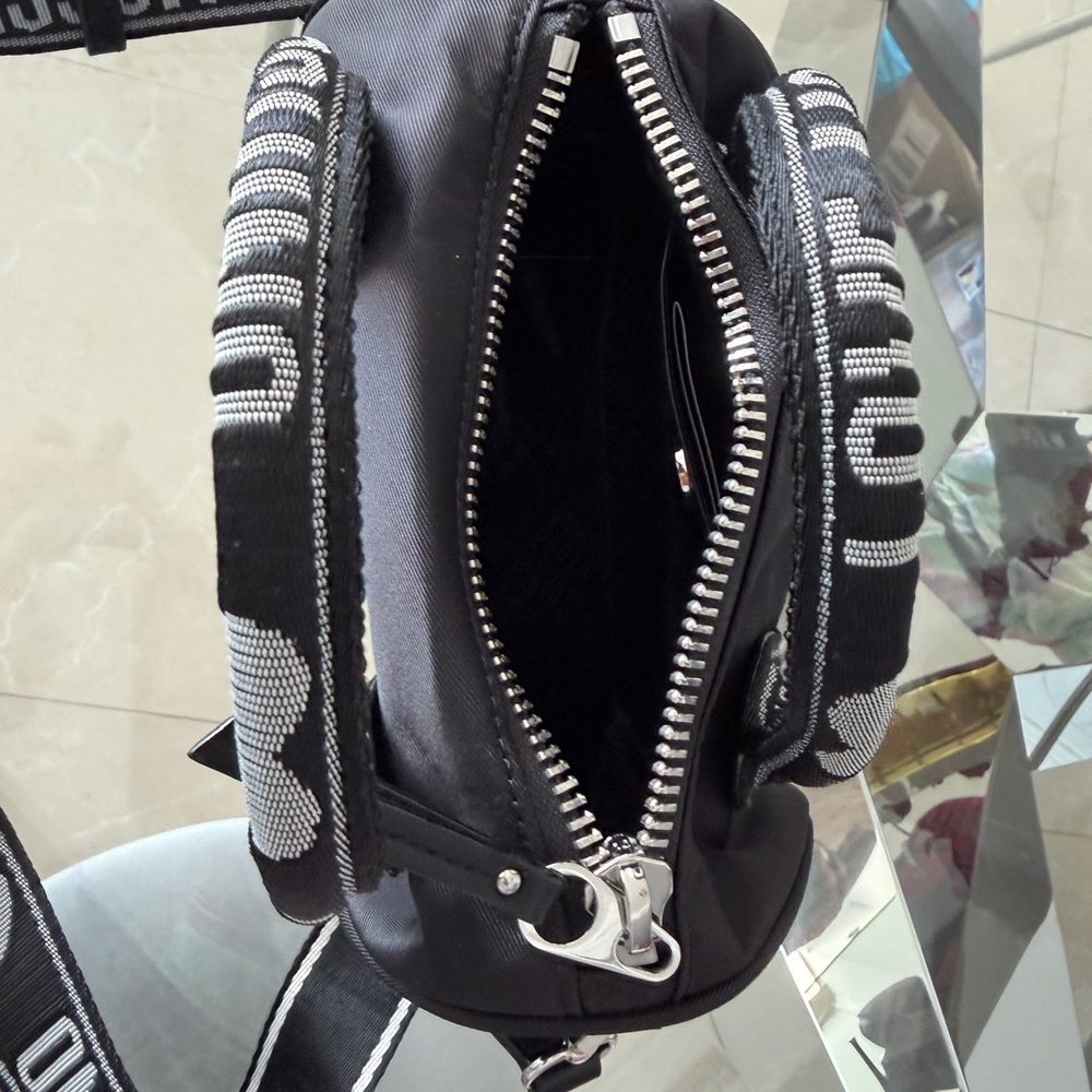 Love Moschino Mini Duffle Crossbody Black Logo Bag - Picture 3 of 4